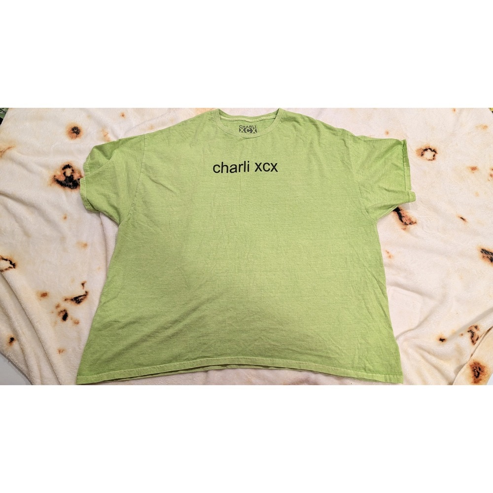 Charli XCX Brat Green Tour T-Shirt Jealous Of Me Graphic Tee XXL